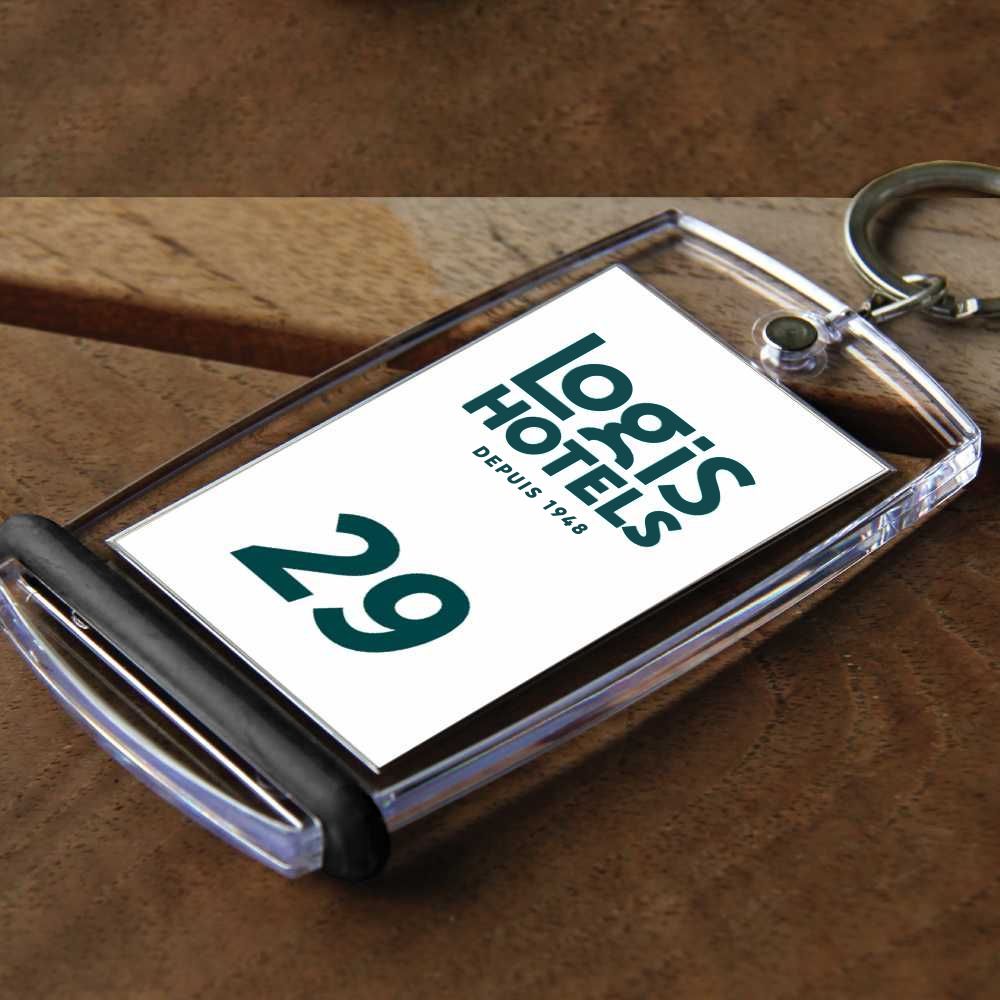 Porte-Clés Hôtel Logis – Personnalisation Pratique par Étiquette Bristol