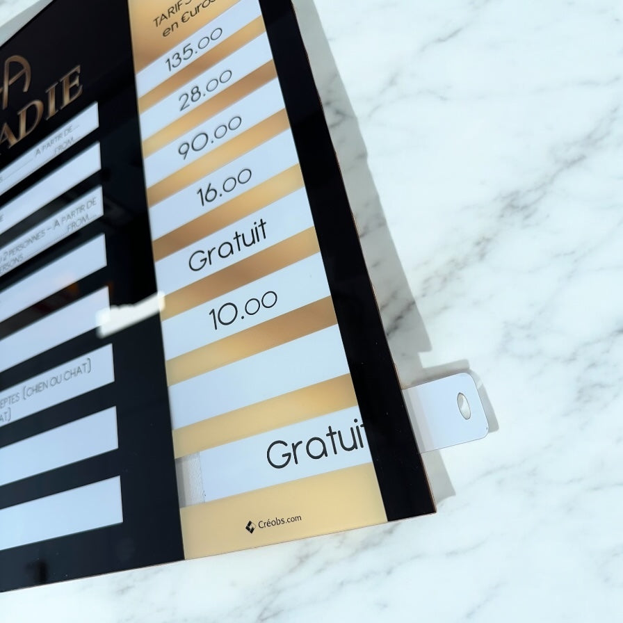 Affichage sur mesure des prix hôtel | 8 Lignes