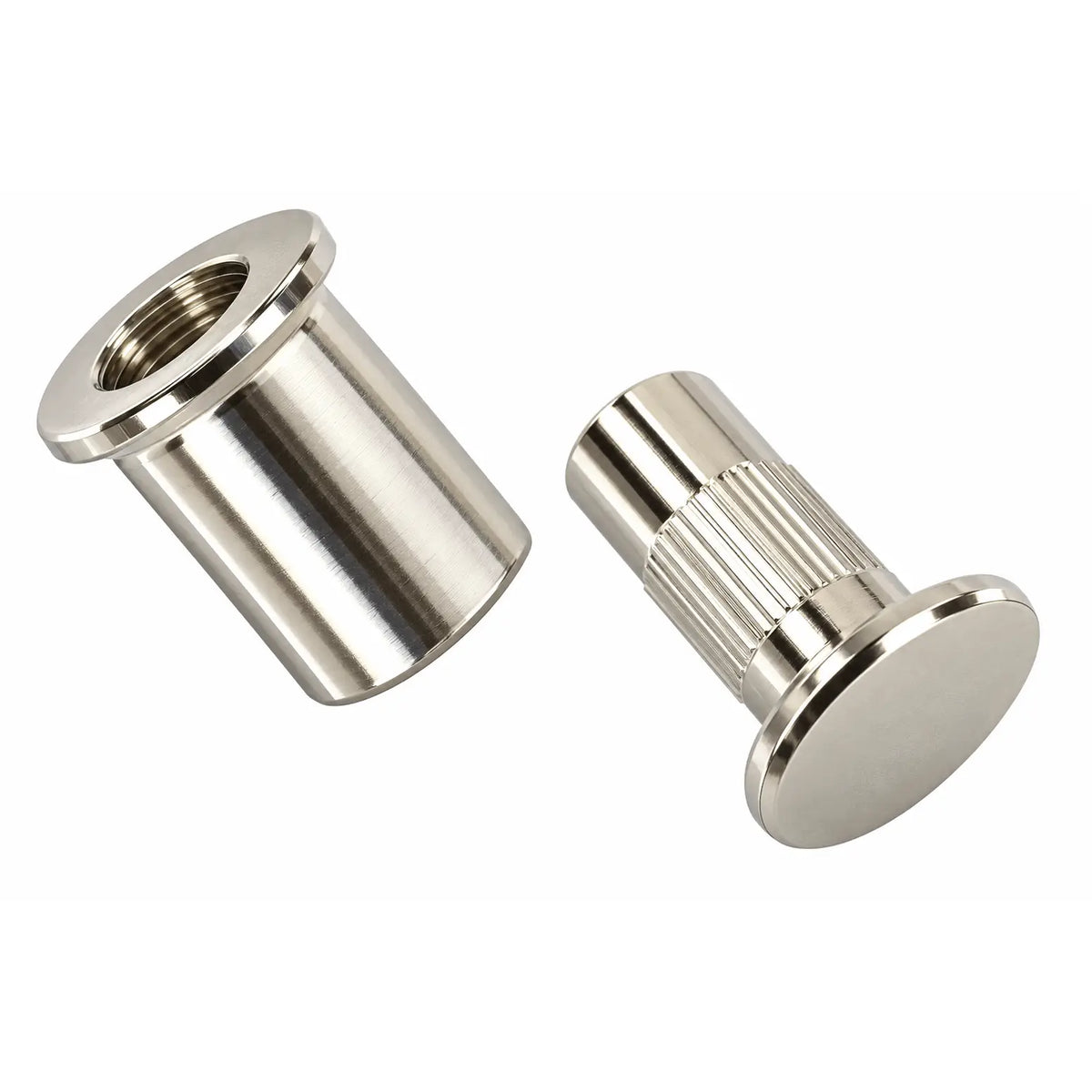 Lot de 10 Rivets en Laiton Nickelé pour Fixation de Porte-clés Créoglass