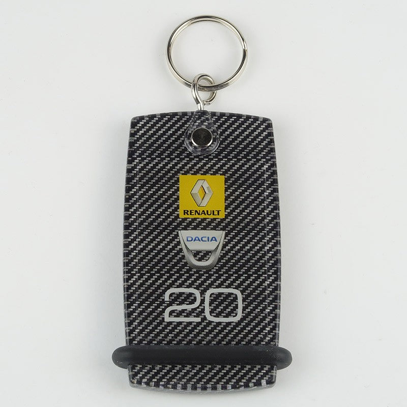 Mini Créoglass Texture en finition carbone, avec étiquette prête à l'emploi, pour un look technique et sophistiqué, parfait pour des environnements professionnels.