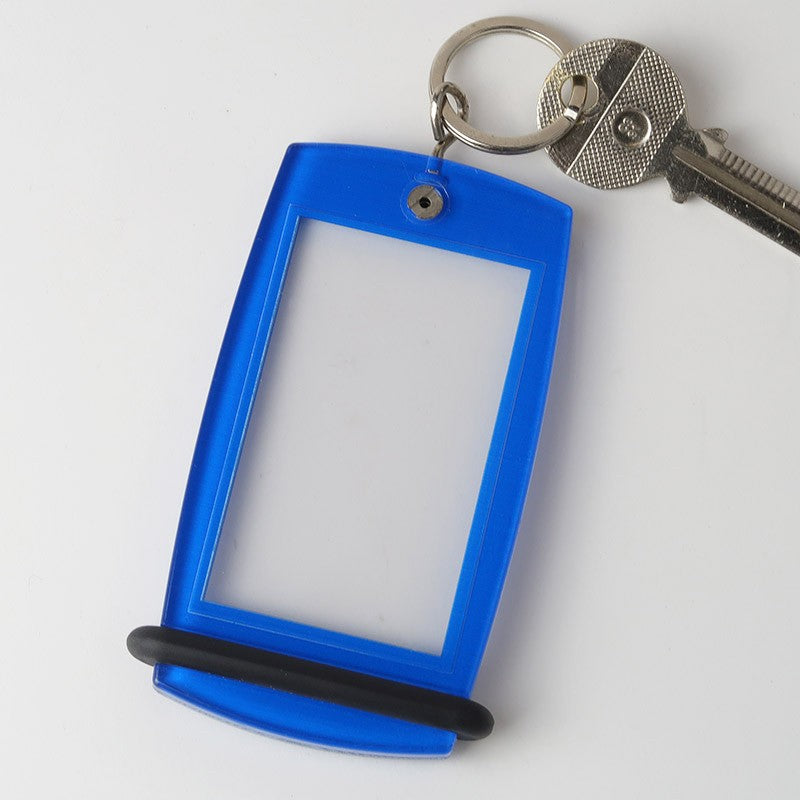 Porte-clé Créoglass Color en bleu, parfait pour un look moderne et lumineux.