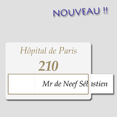 Numéro d'Hôpital Personnalisable