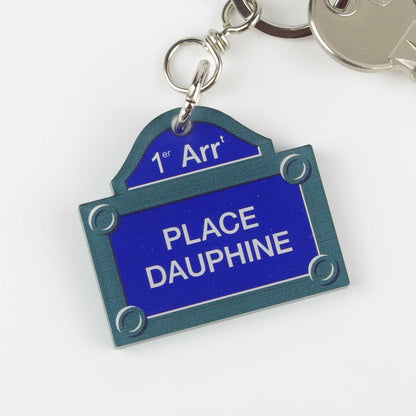 Porte clé publicitaire plaque de Paris - 5 x 4,5 cm