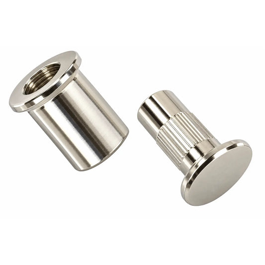 Lot de 10 Rivets en Laiton Nickelé pour Fixation de Porte-clés Créoglass