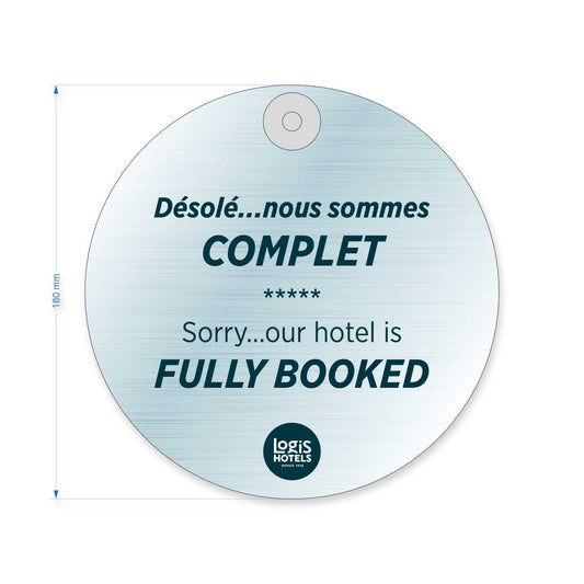 Plaque sur ventouse | Hôtel complet | Logis