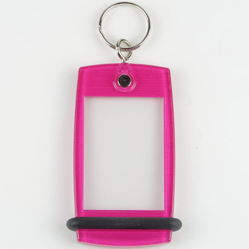 Mini Créoglass Color en fuchsia opaque, avec étiquette à insérée, idéal pour des hébergements distincts et colorés.