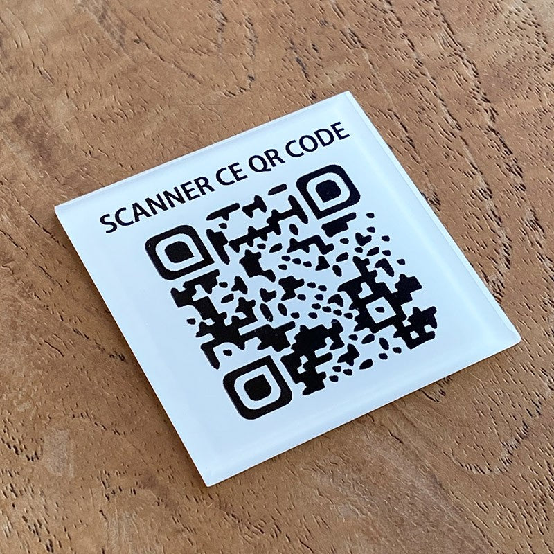 Menu QR code à coller