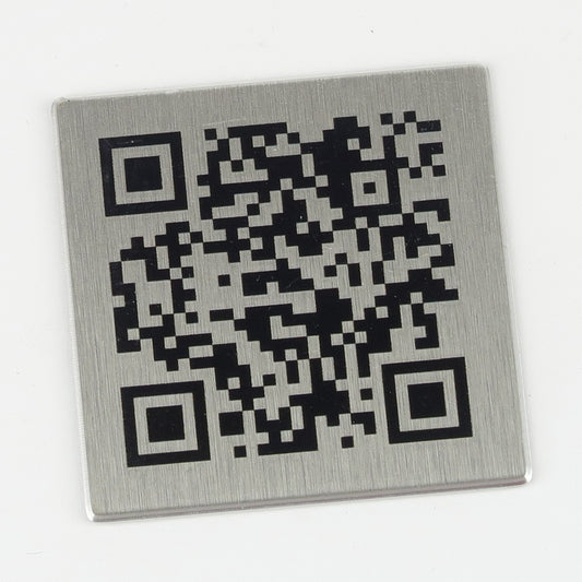 Menu QR code à coller en aluminium